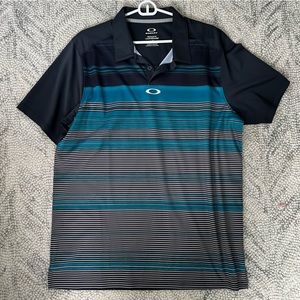 COPY - NWOT OAKLEY TEAL GRAY BLACK SHORT SLEEVE